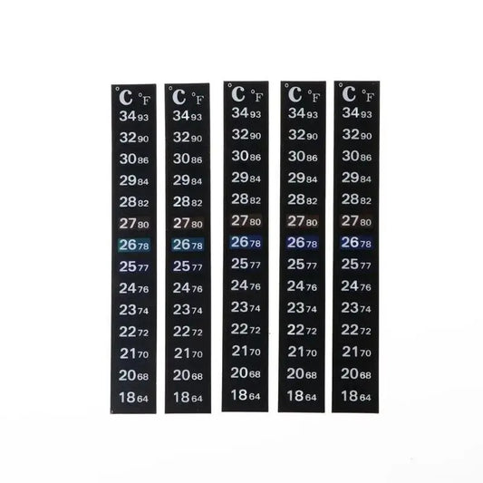 Thermometer Adhesive Sticker Black LCD Betta Shrimp Shop