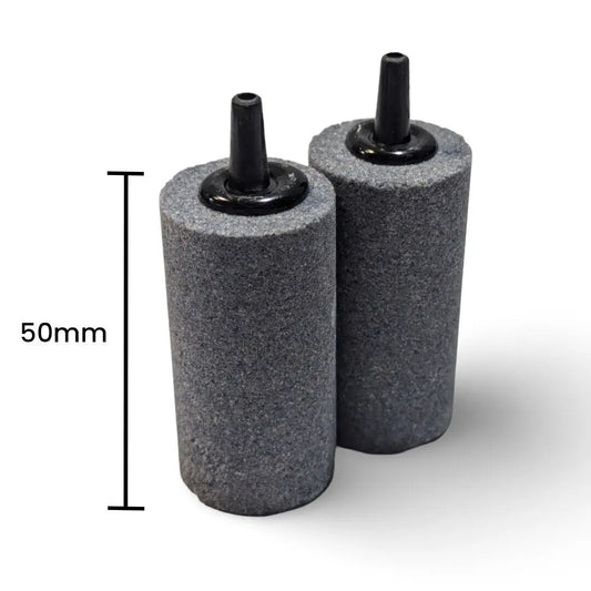 25x50mm 2" Cylinder Grey Air Stone Betta Shrimp Shop