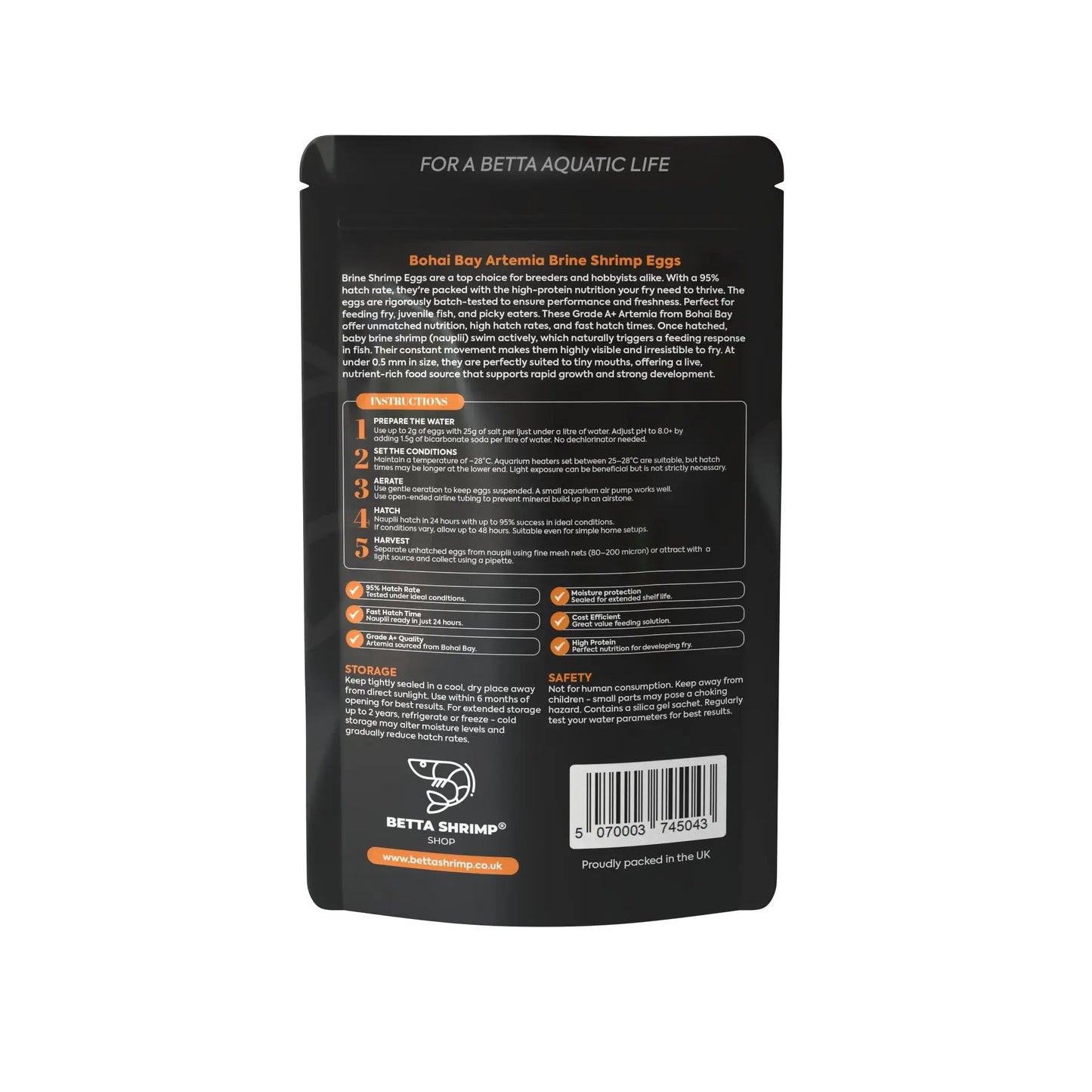 BSS™ Brine Shrimp Eggs Betta Shrimp Shop