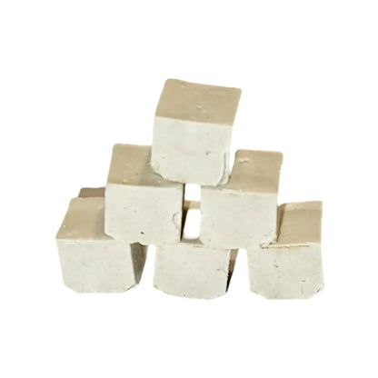 Calcium BSS Blocks Mineral Food for Shrimp & Snail stacked in a pyramid formation.