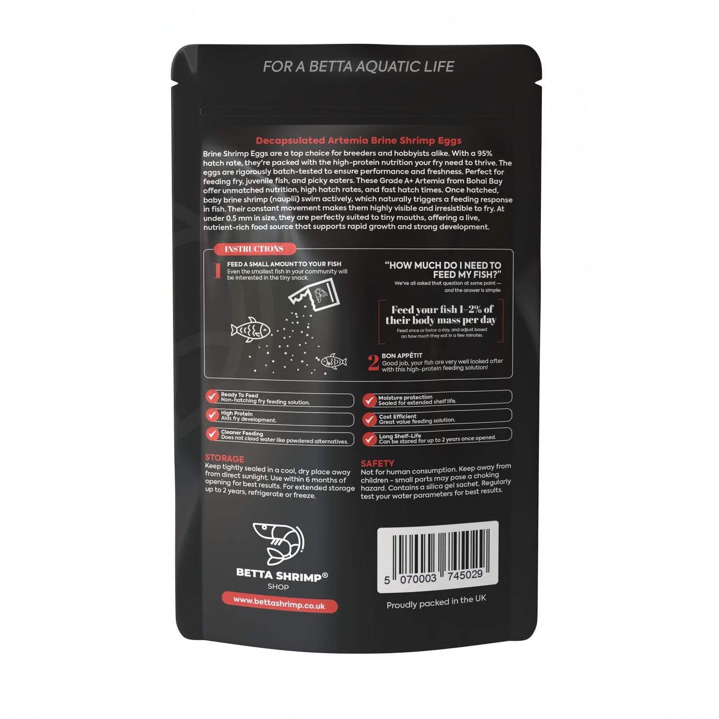 BSS™ Decapsulated Brine Shrimp Eggs