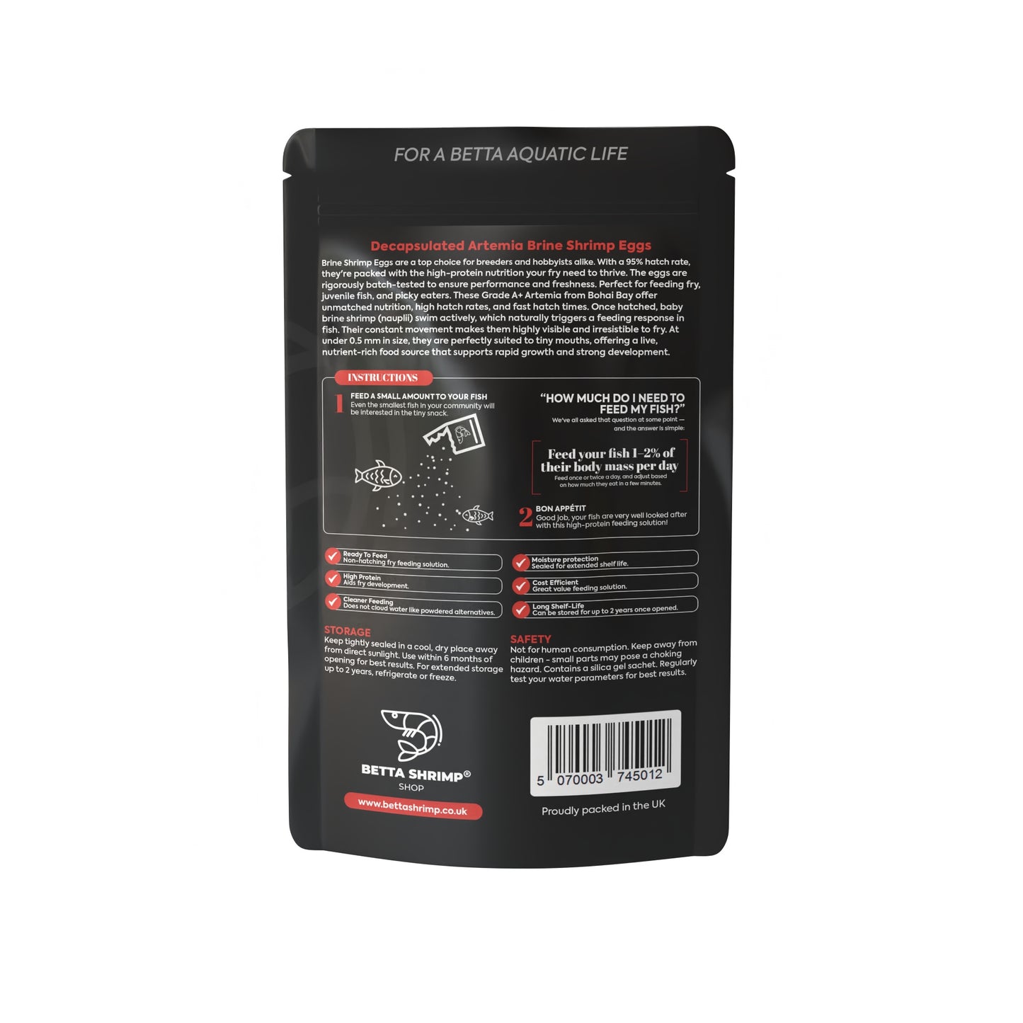 BSS™ Decapsulated Brine Shrimp Eggs